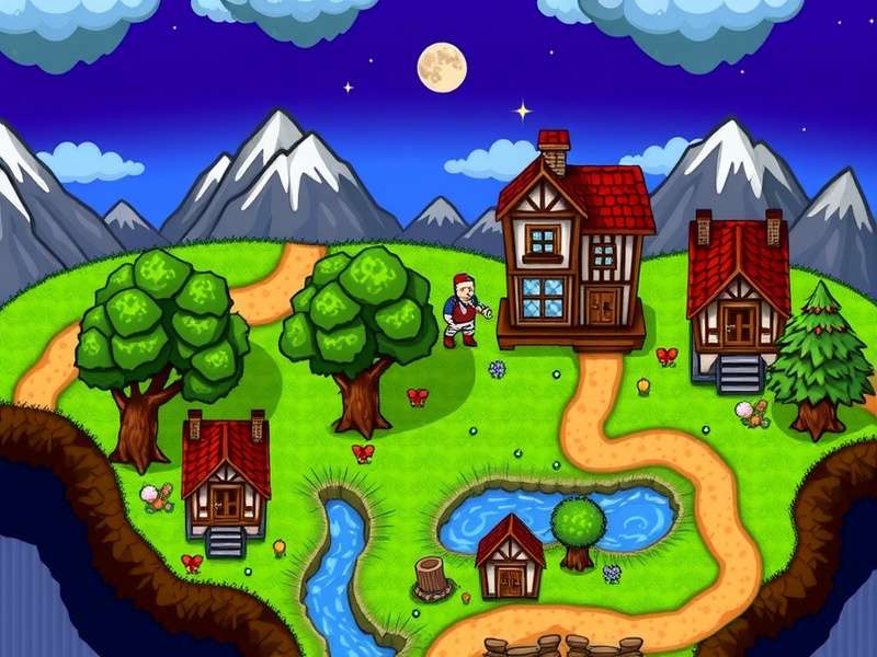 Stardew Valley Expanded Mod का एक दृश्य जिसमें नया फ़ॉरेस्ट मैप दिख रहा है