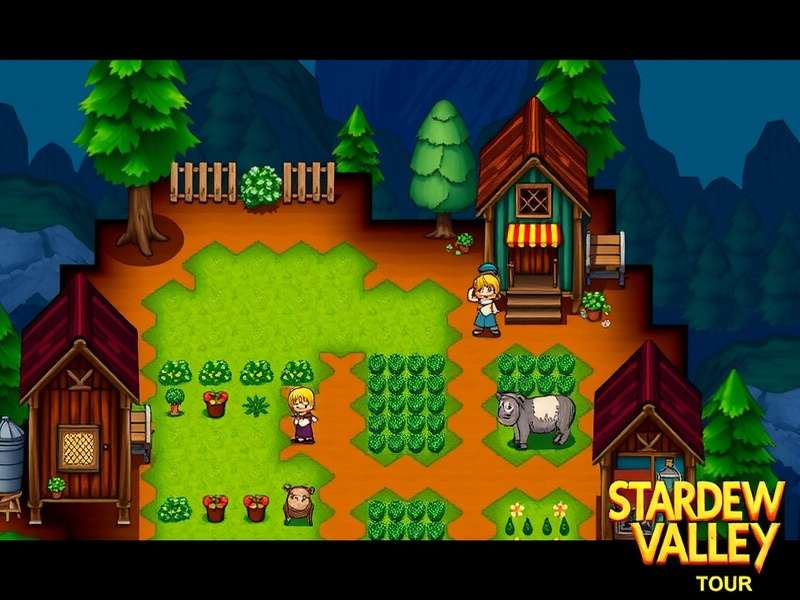 Optimized Stardew Valley Expanded Farm Layout Example