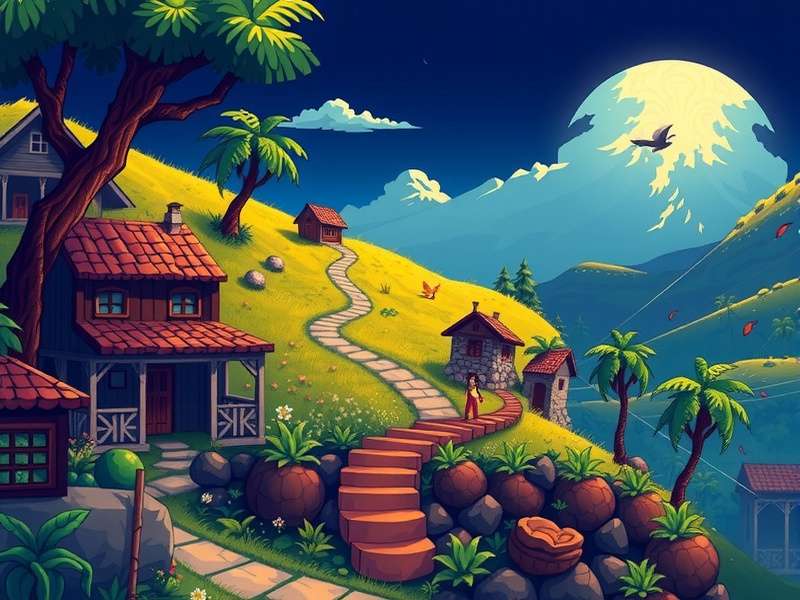 Olivia Stardew Valley Expanded किरदार का आर्टवर्क - एक स्टाइलिश महिला दाख की बारी के सामने