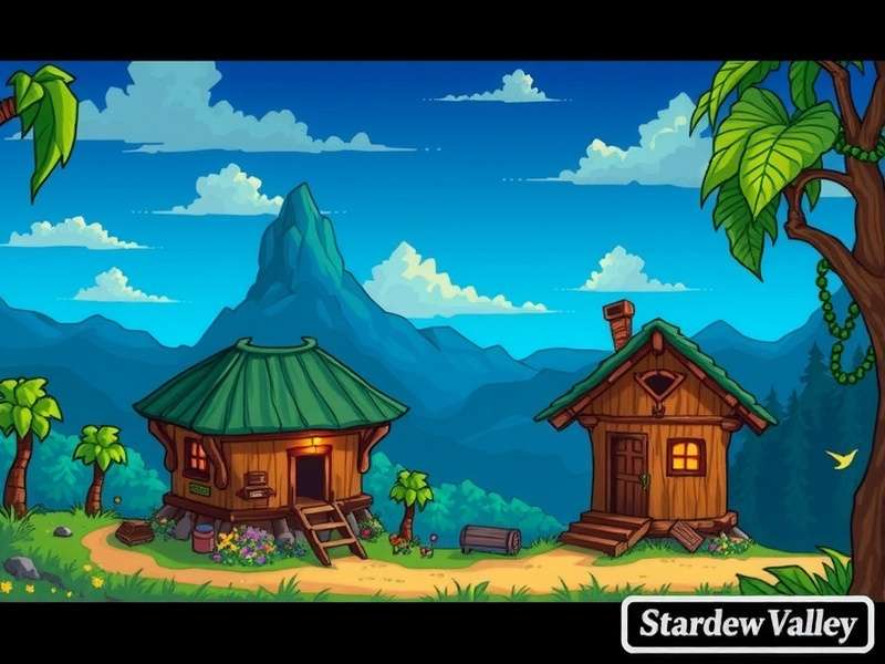 स्टारड्यू वैली में पेनी अपने पसंदीदा स्थान पर बैठी हुई