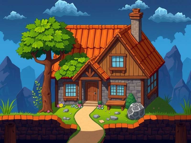 Stardew Valley में पेनी के घर का इंटीरियर दृश्य