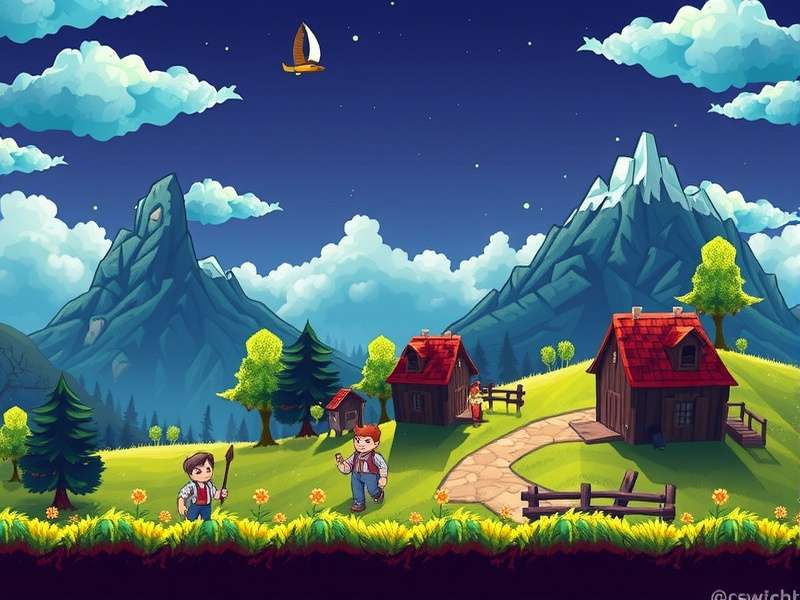 Stardew Valley gameplay on Nintendo Switch showing farm and handheld mode