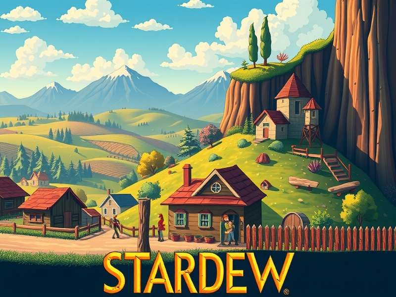 Stardew Valley mines with gems and monsters