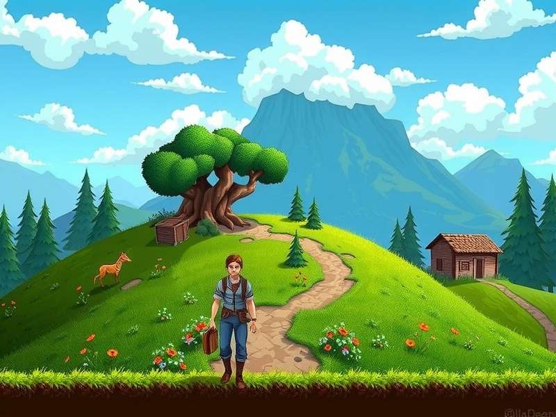 Clint working at his forge in Stardew Valley