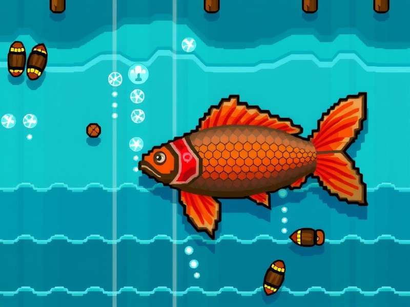 Carp fish in Stardew Valley swimming in a river