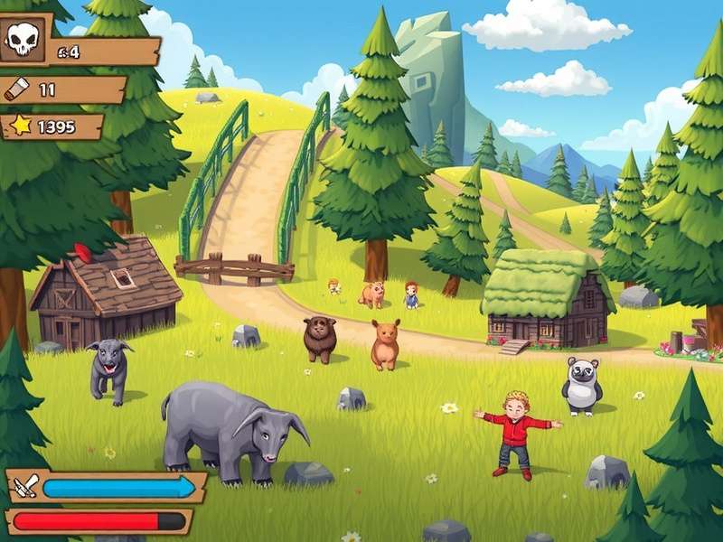 Stardew Valley farming scene with crops and countryside