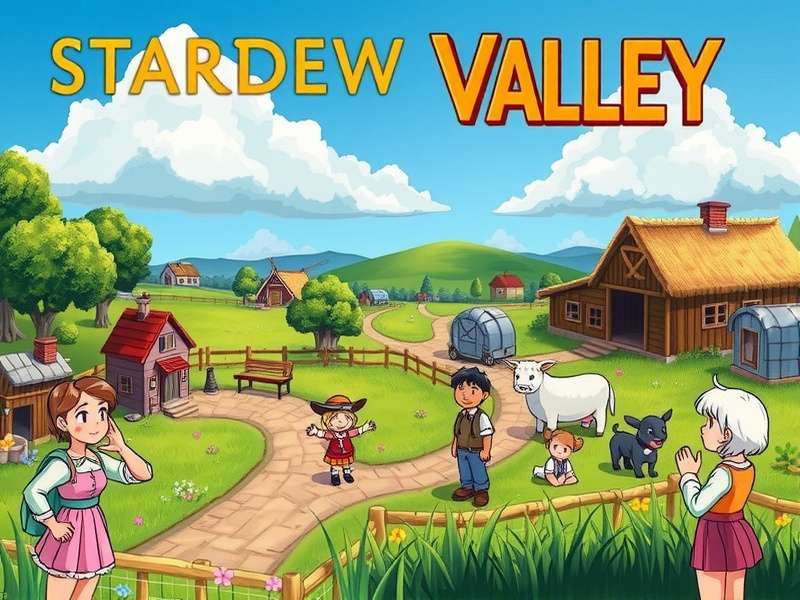 Penny from Stardew Valley teaching Jas and Vincent outside.