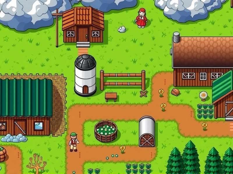 Optimized Standard Farm layout with crop sectors and animal zones