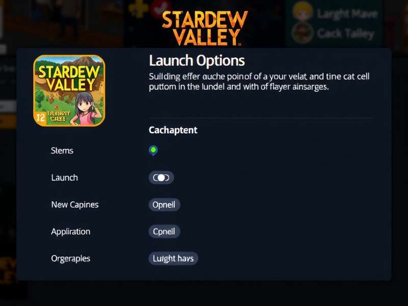 Steam Launch Options Interface for SMAPI