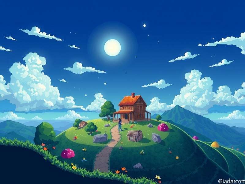 Player catching an Albacore in Stardew Valley ocean during fall