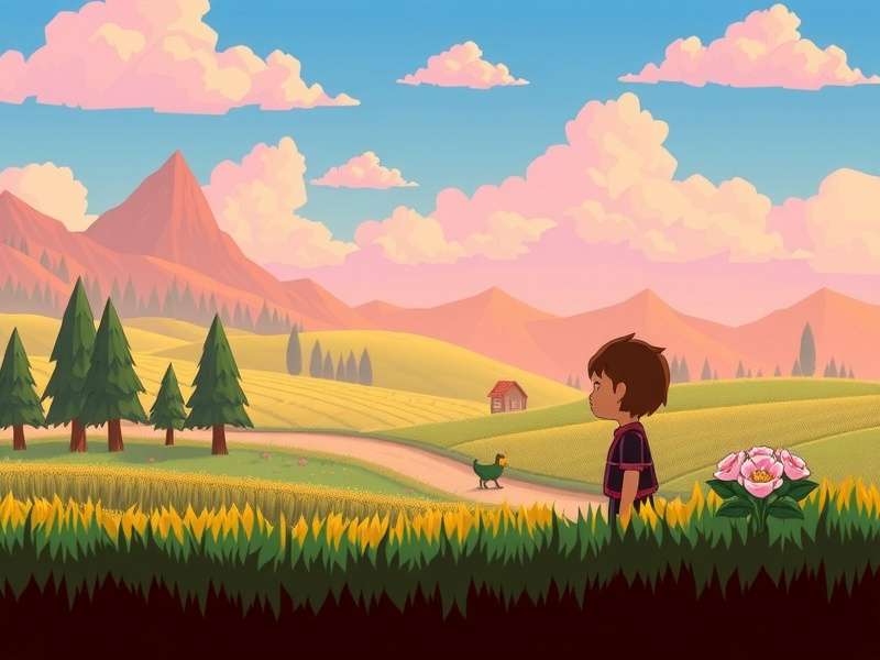 Marnie smiling behind the counter of her ranch shop in Stardew Valley