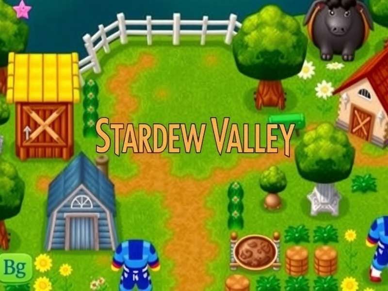 Stardew Valley vibrant farm on PC with modded visuals
