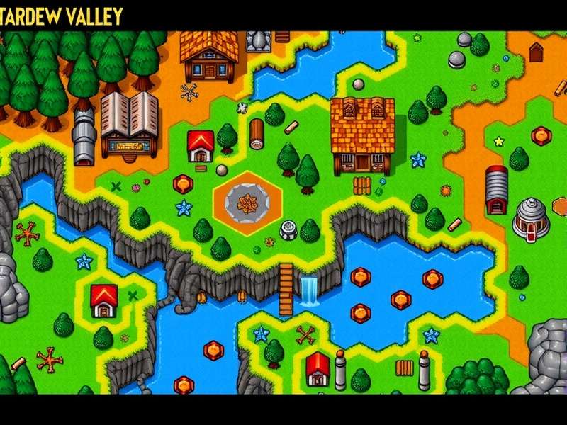Stardew Valley Expanded Map full overview showing all regions