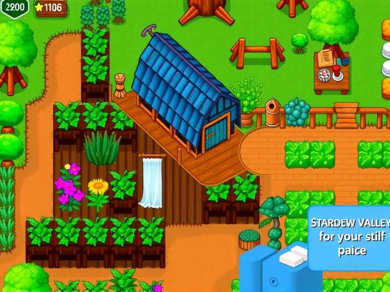 Stardew Valley Greenhouse interior with lush crops and iridium sprinklers