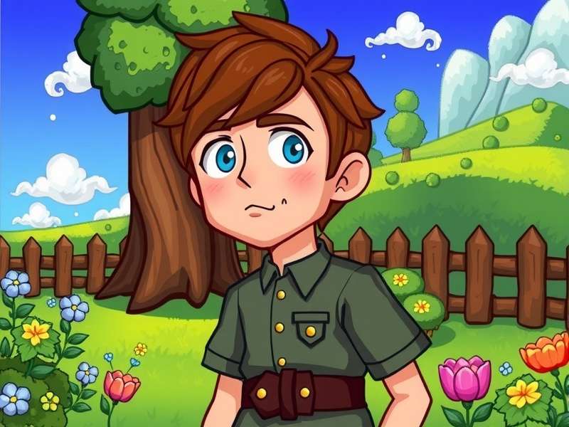 Stardew Valley Sebastian portrait and character art