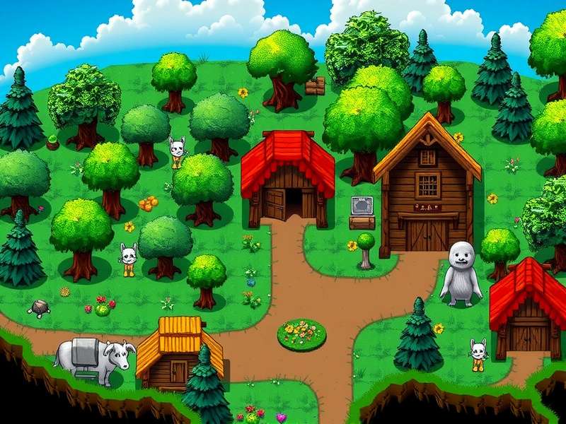 Gus Stardew Valley standing behind the counter of the Stardrop Saloon with a warm smile