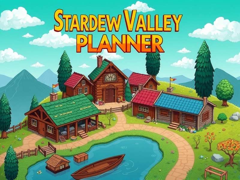 Stardew Valley Planner overview showing farm layout, crops, and NPC icons