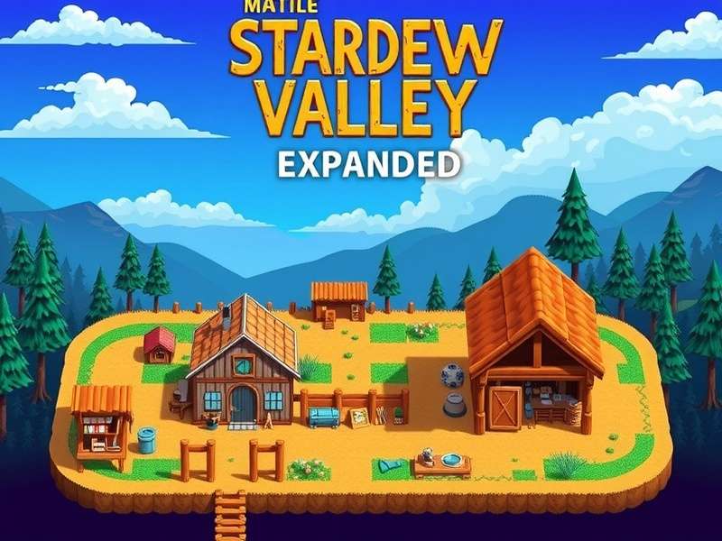 Stardew Valley Expanded Mod showing new forest area and NPCs
