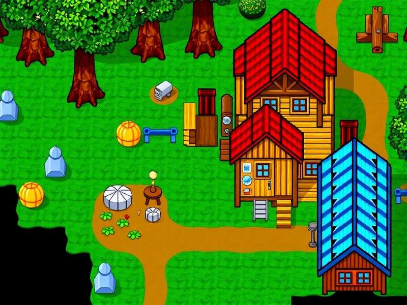 Stardew Valley Expanded mod landscape featuring Crimson Badlands, Castle Village and Aurora Vineyard