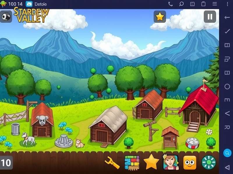 Stardew Valley SMAI Android modding guide showing mobile device with Stardew Valley gameplay and mods