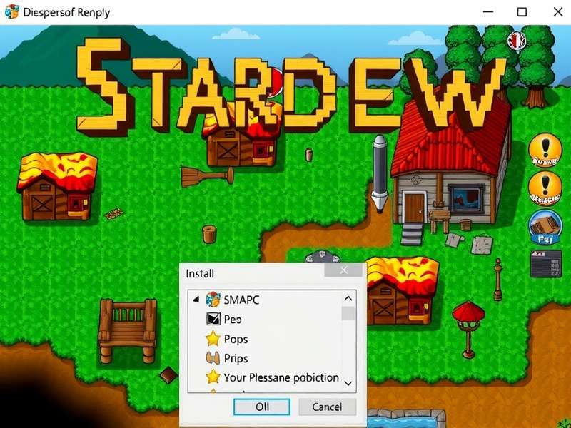 Stardew Valley SMAPI installation guide for Indian players showing modded farm setup
