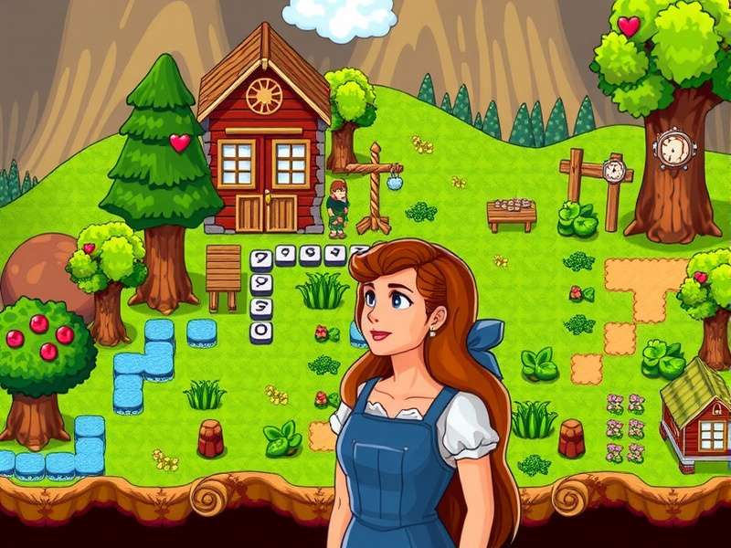 Olivia character portrait and in-game scenes from Stardew Valley Expanded mod